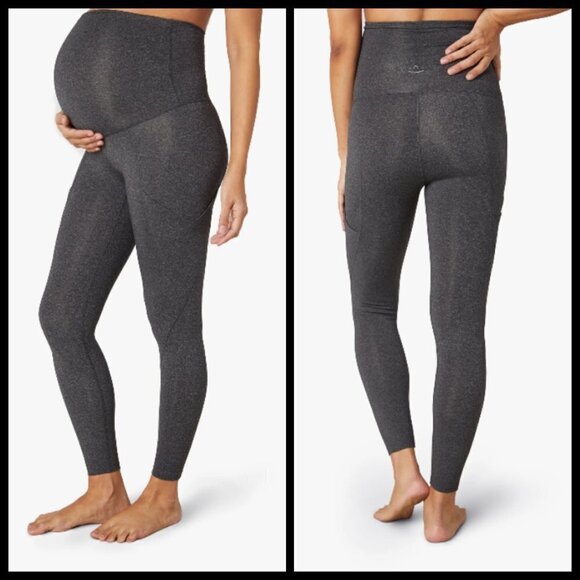 💕BEYOND THE BUMP BEYOND YOGA💕 Maternity Palomino High Waist Midi Leggings XS - Picture 3 of 16